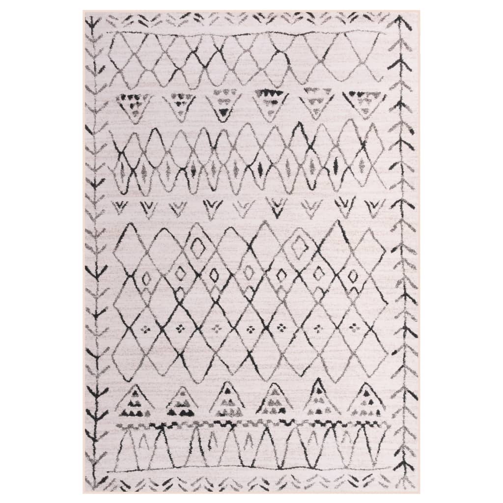 Covor imprimat carouri, vidaXL, Poliester, 140 g / m², 0,05 cm, 120 x 160 cm, Multicolor