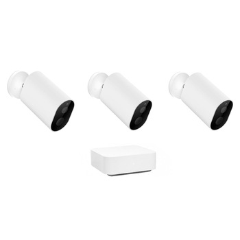 Set 3 Camere Supraveghere Video Xiaomi IMILAB EC2 Wireless Home Security + Gateway, FullHD, 2 megapixeli  Set 3 Camere Supraveghere Video Xiaomi IMILAB EC2 Wireless Home Security + Gateway, FullHD, 2 megapixeli