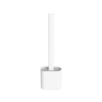 Set perie wc din silicon si suport, Kaypsre, 365 x 98 x 43mm, Alb Set perie wc din silicon si suport, Kaypsre, 365 x 98 x 43mm, Alb