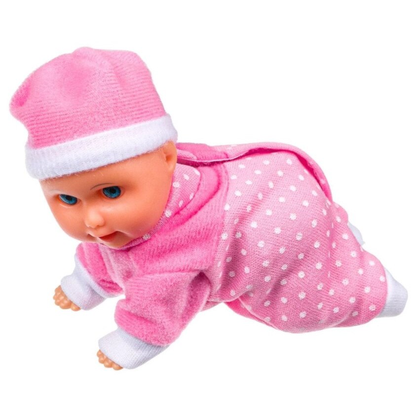 Bebelus interactiv, Zola®, roz, cu caciulita, 12x5x9 cm