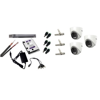 Kit supraveghere video Hikvision 5MP, cu 3 camere 5MP de interior si HDD 1 TB cu accesorii montaj MK461 Kit supraveghere video Hikvision 5MP, cu 3 camere 5MP de interior si HDD 1 TB cu accesorii montaj MK461