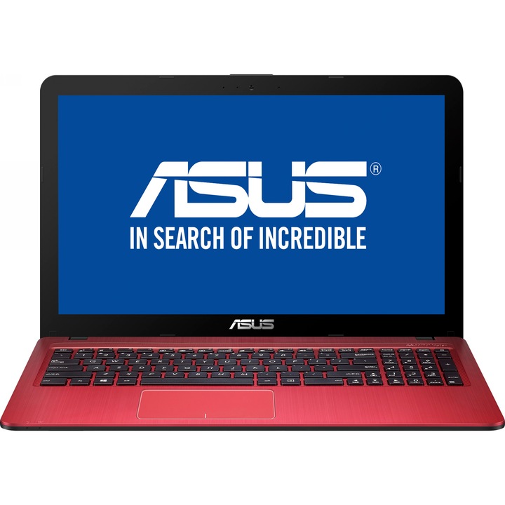 Laptop ASUS X540LJ-XX571D cu procesor Intel® Core™ i3-5005U 2.00GHz, 15.6", 4GB, 500GB, DVD-RW, nVIDIA® GeForce 920M 2GB, Free DOS, Red