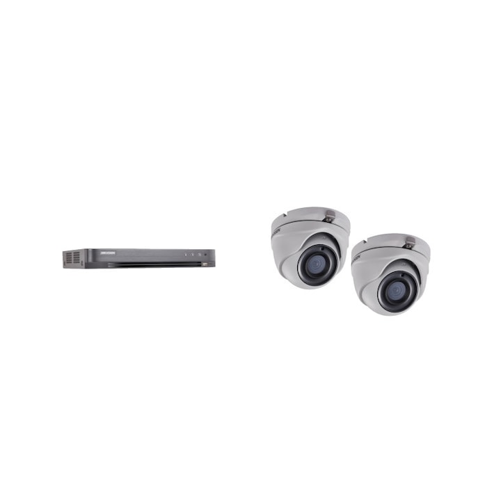 Kit supraveghere video Hikvision 2MP, cu 1 camera 2MP de interior si HDD 1 TB MK161
