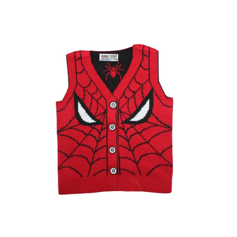 adopt Destroy never Vesta tricotata, Spider Man, rosu cu negru - eMAG.ro
