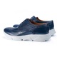 Pantofi barbati, ORTIZ & REED, Albastru/Alb, Piele naturala, 45 EU