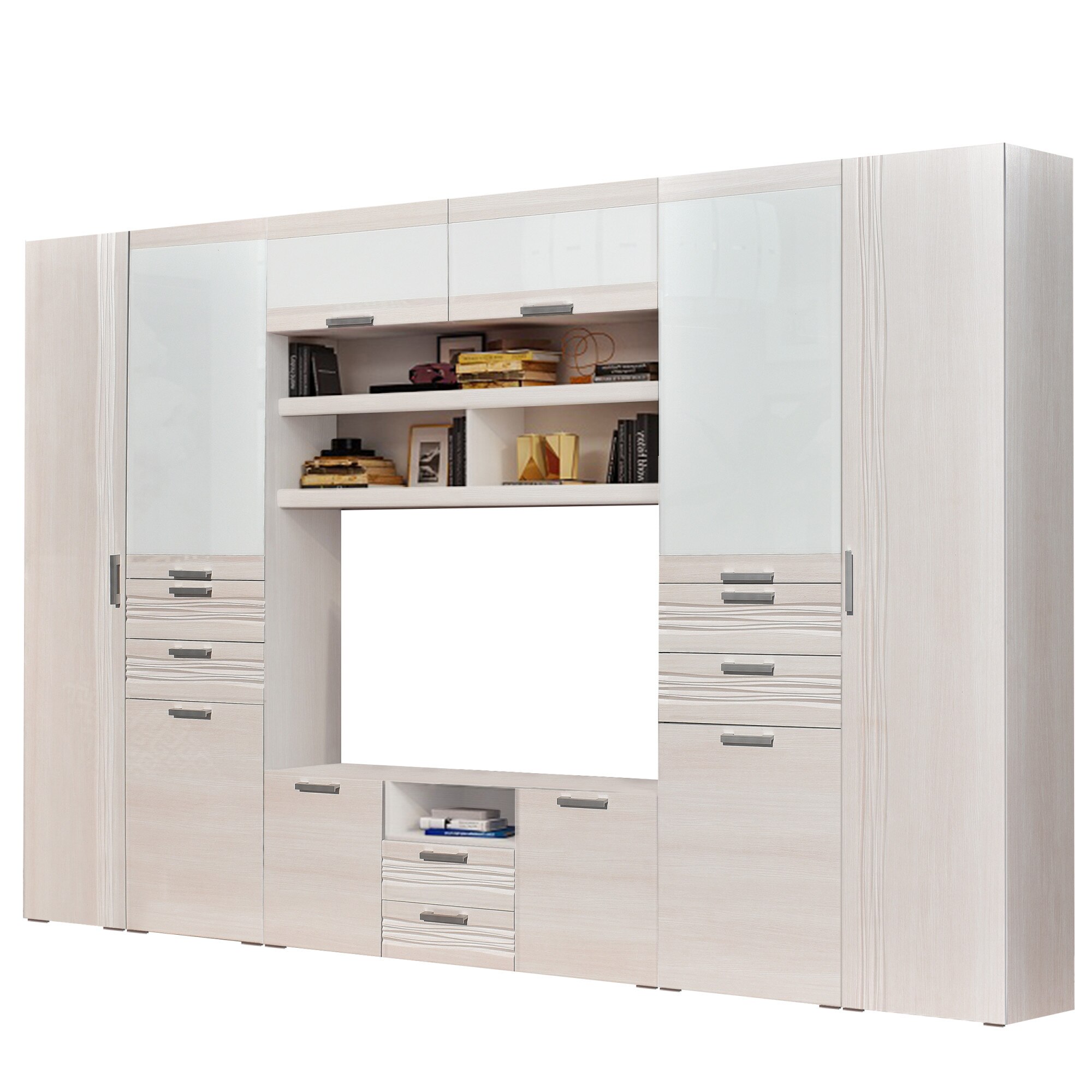 Set living, Asti 3, 337x38x215cm, sandal deschis