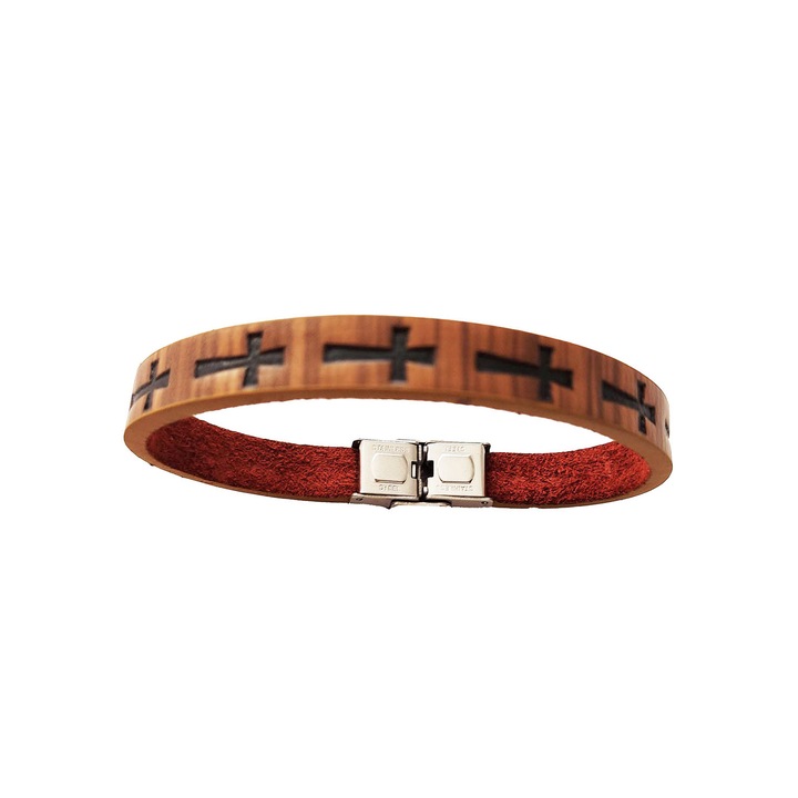 Ökológiai bőr karkötő, Cruce, A4B82