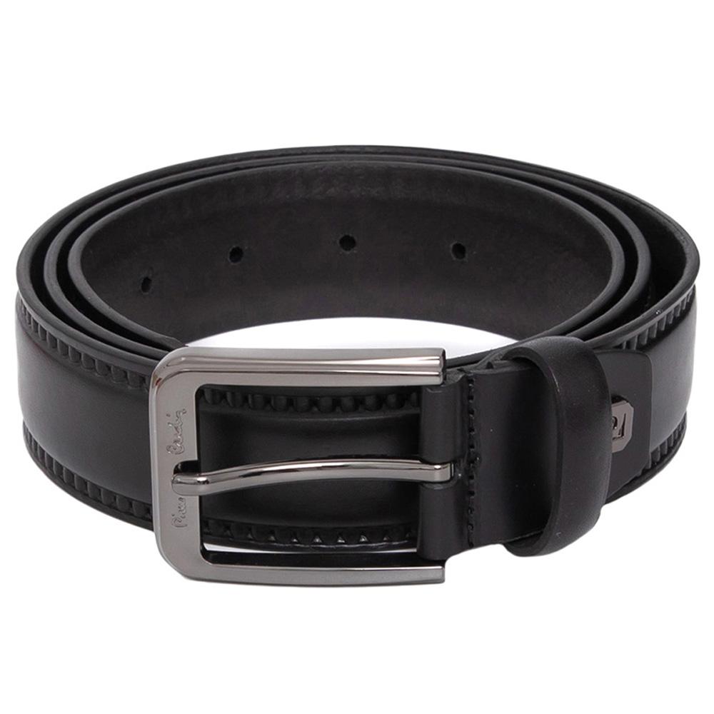 Curea barbati din piele naturala Pierre Cardin GCB334, Negru - 125 cm