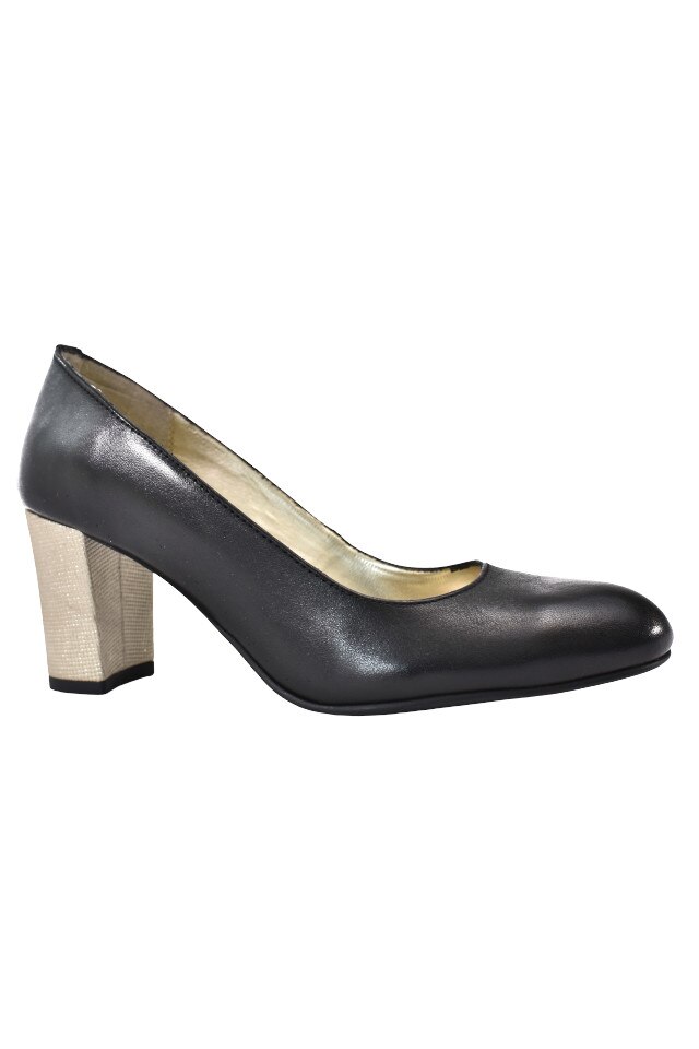 Pantofi dama Alice,208, Piele naturala, negru