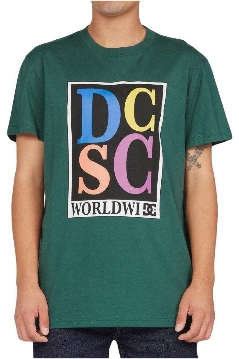 Tricou DC Shoes Big Caps, Verde