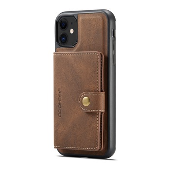 Husa pentru iPhone 11, piele cu textura moale, back cover, mini portofel detasabil, CaseMe, Maro Husa pentru iPhone 11, piele cu textura moale, back cover, mini portofel detasabil, CaseMe, Maro