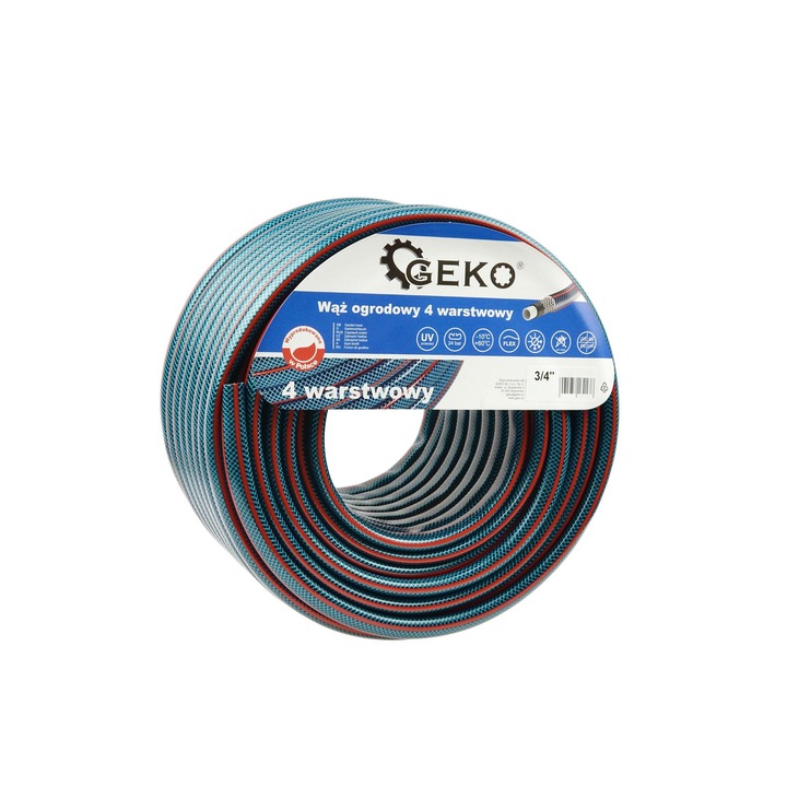 Furtun de gradina 4 straturi 3/4" 50m, Geko G73788