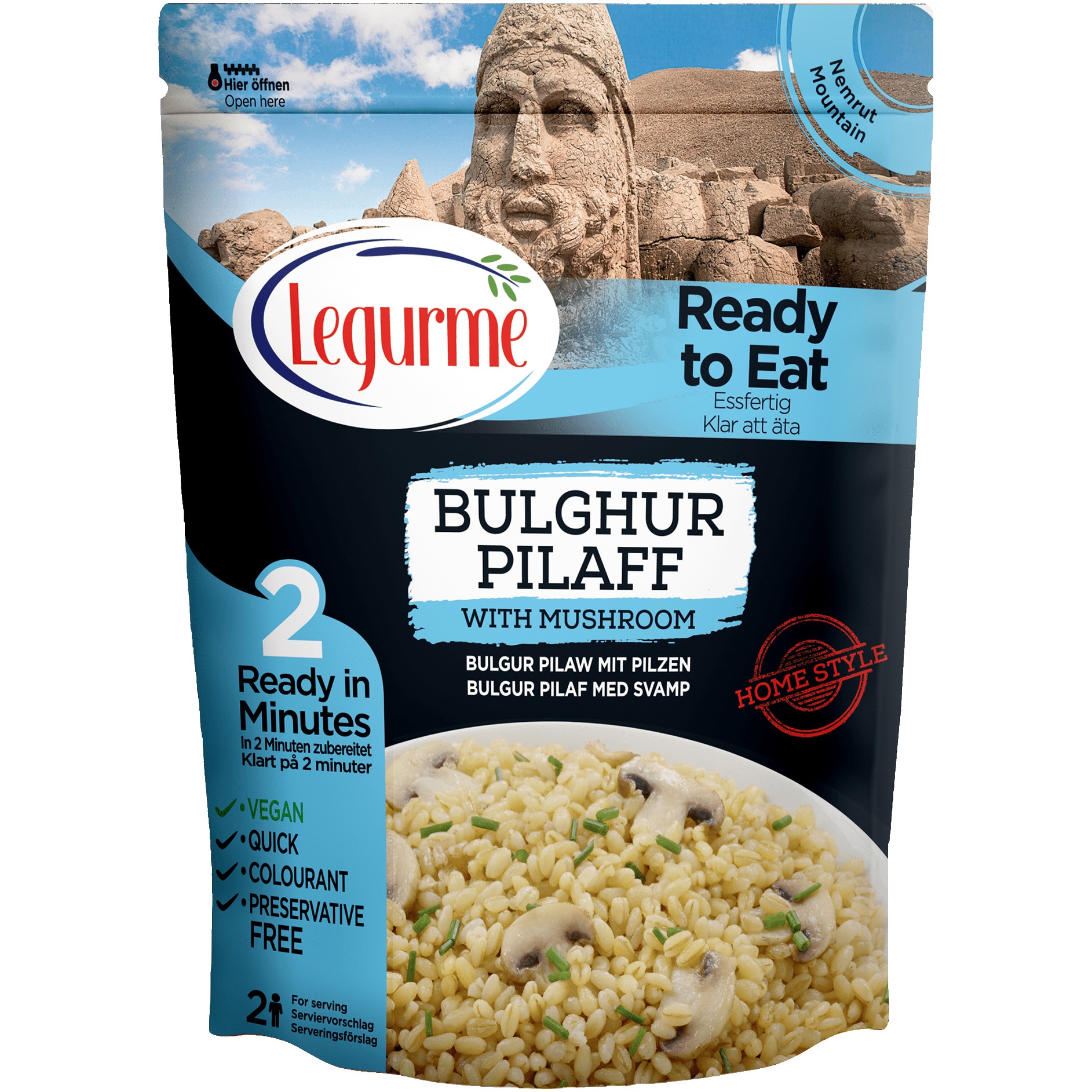 Pilaf bulgur cu ciuperci Legurme ready to eat, 250g