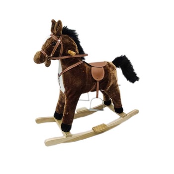 Calut balansoar, lemn, multicolor, 78x28x68 cm, +3 ani Calut balansoar, lemn, multicolor, 78x28x68 cm, +3 ani