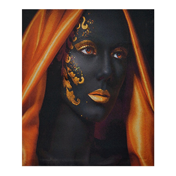 LED vászon Golden Style festmény LED lámpákkal 45 x 35 cm