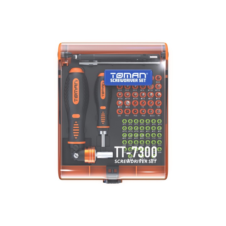 Комплект инструменти TOMAN TT-7300, Професионален, 73 части