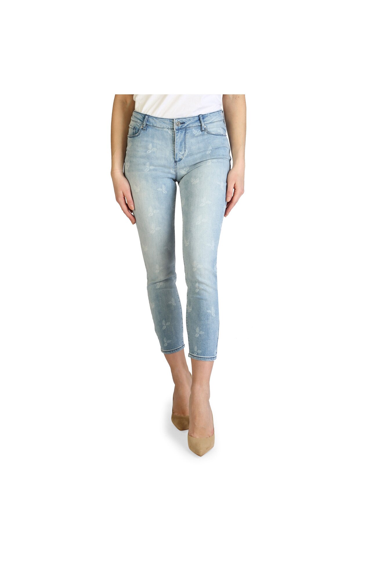 Blugi femei Armani Exchange model 3ZYJ61_Y3CTZ, Talie inalta, culoare Albastru, marime 29 EU