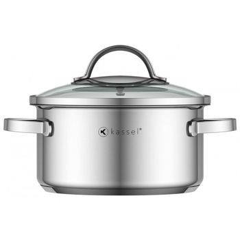 Oala inox Kassel, diametru 24 cm, capacitate 5,4 litri, capac, inductie, seria Alice Oala inox Kassel, diametru 24 cm, capacitate 5,4 litri, capac, inductie, seria Alice