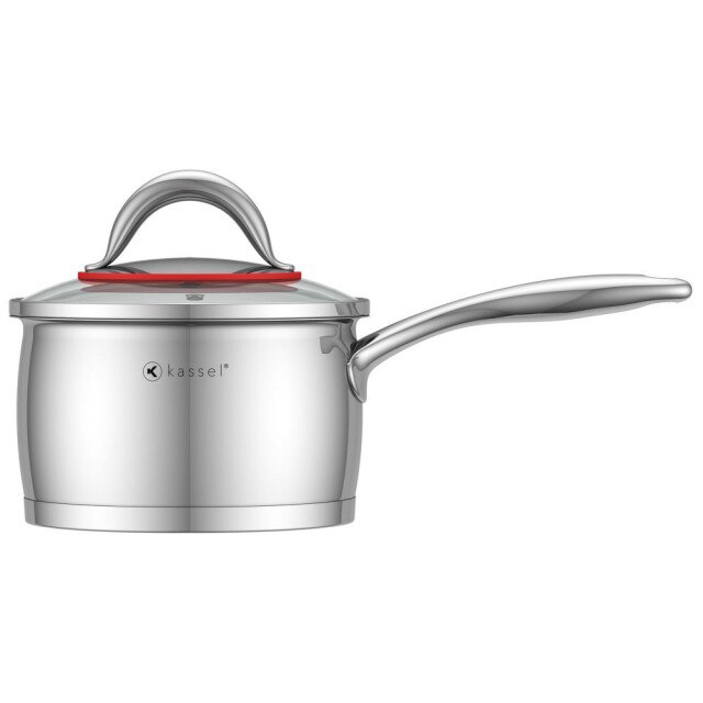 Craticioara inox Kassel, diametru 16 cm, capacitate 2.1 litri, capac, inductie, seria Aster