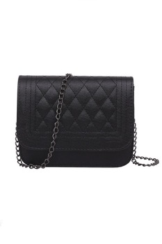 Geanta de dama Serenity neagra din piele ecologica matlasata, 19 x 16 x 8 cm Geanta de dama Serenity neagra din piele ecologica matlasata, 19 x 16 x 8 cm