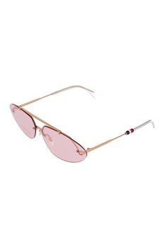 Tommy Hilfiger, Ochelari de soare ovali, Auriu rose, 72-13-140 Standard Tommy Hilfiger, Ochelari de soare ovali, Auriu rose, 72-13-140 Standard