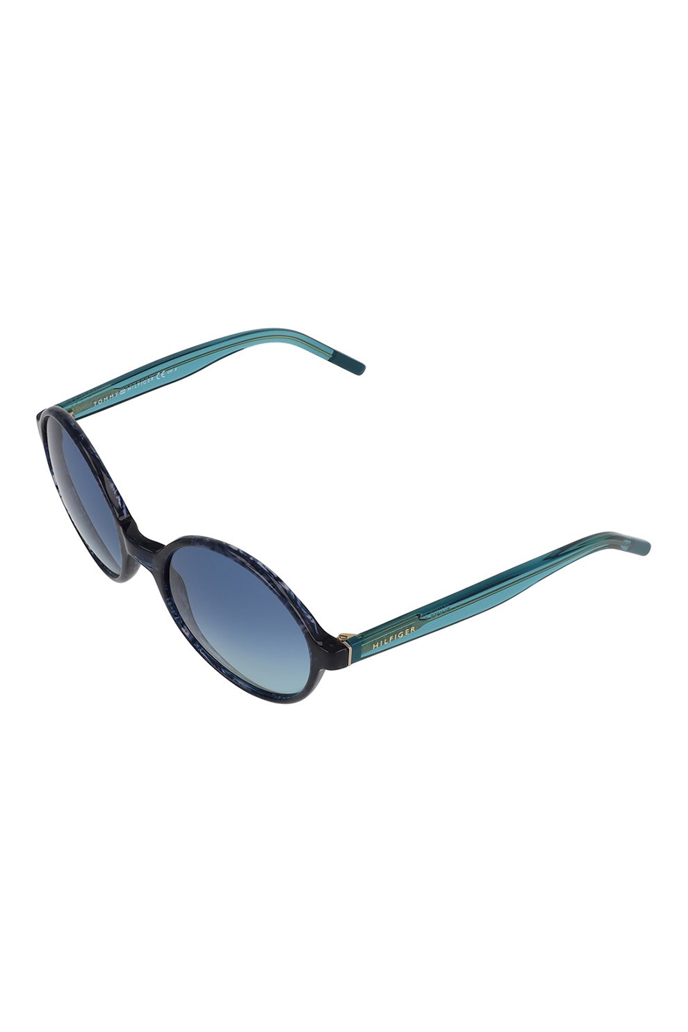 Tommy Hilfiger, Ochelari de soare cu lentile ovale, Bleumarin, 54-21-135 Standard