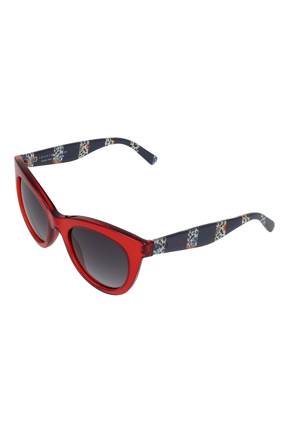Tommy Hilfiger, Ochelari de soare cat-eye, Rosu, 51-21-140 Standard