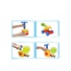 Set jucarie interactiva Galaxy Angry Air Race, 2 masinute incluse, pompa manuala,racheta si miniatura astronaut, distractiva, 12 baloane incluse, usor de montat, galben, Doty