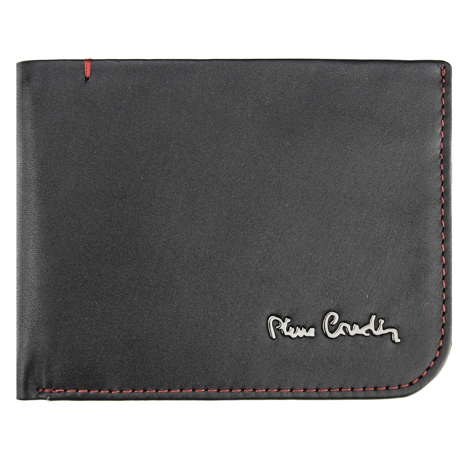 Portofel barbati din piele naturala Pierre Cardin GPB041, Negru/Rosu