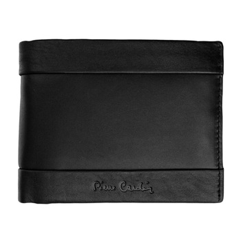 Pierre Cardin - | Férfi természetes bőr pénztárca GPB391, Fekete - RFID védelemmel