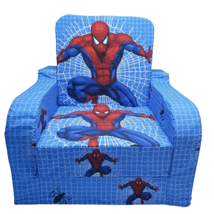 MELI & MAIA Spiderman fotel, kinyitható, 155 x 50 x 13 cm, kék