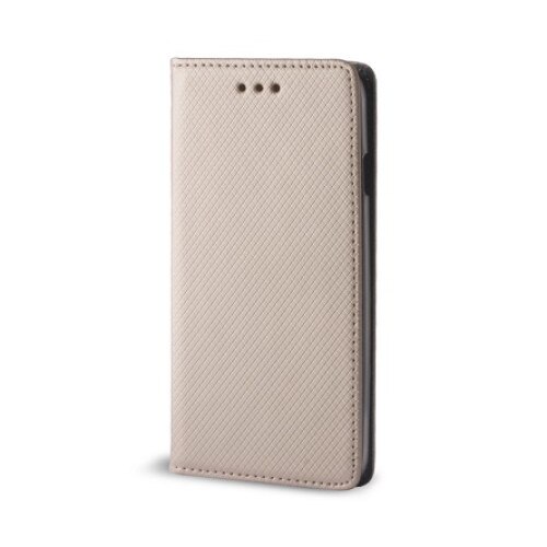 Husa premium book, inchidere magnetica pentru Xiaomi Redmi 3S PRO Gold