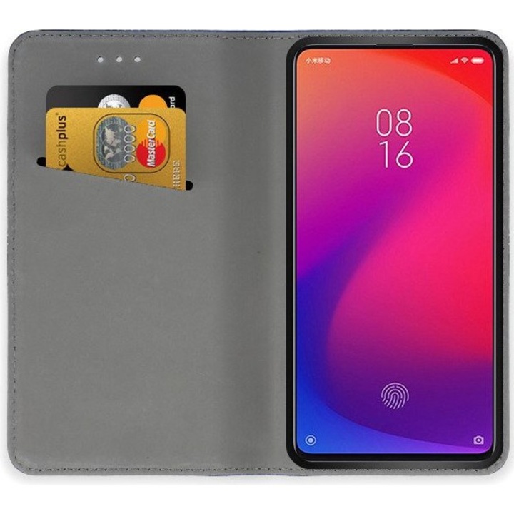 Smart magnet Samsung SM-S901 Galaxy S22 (2022) oldalra nyíló mágneses könyv tok szilikon belsővel fekete