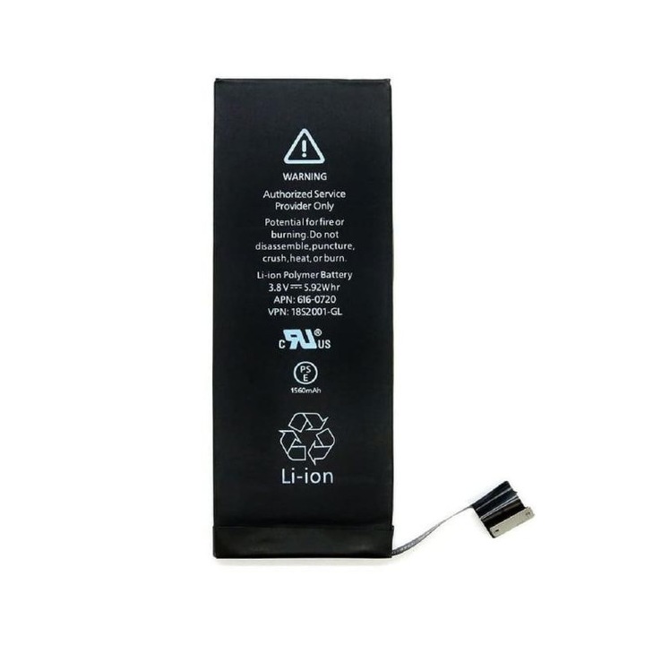 Baterie pentru Apple iPhone 5s, iPhone 5c, 616-0728, 3.8V, 1560 mAh