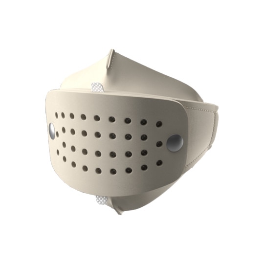 Masca de fata cu filtre TNT inlocuibile, HOLLY BY PASINI, 3 straturi, Alb