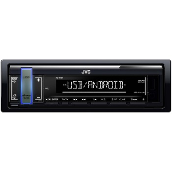 Radio receptor media digital JVC KDX161, 1DIN fara CD, USB (1A), Compatibil cu AndroidTM, Iluminare taste: variabila Radio receptor media digital JVC KDX161, 1DIN fara CD, USB (1A), Compatibil cu AndroidTM, Iluminare taste: variabila