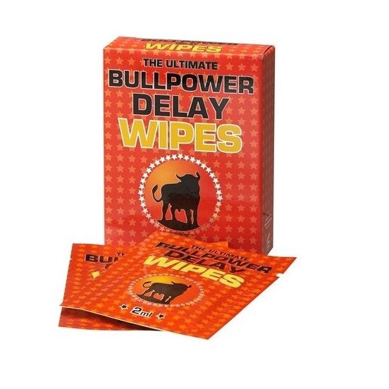 Servetele Bull Power Delay, pentru intarziere ejaculare, 6 buc x 2 ml