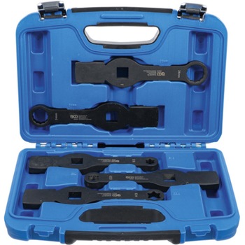 Set chei inelare de impact profil dublu-hexagon si profil E (pentru Torx), 5 piese Set chei inelare de impact profil dublu-hexagon si profil E (pentru Torx), 5 piese