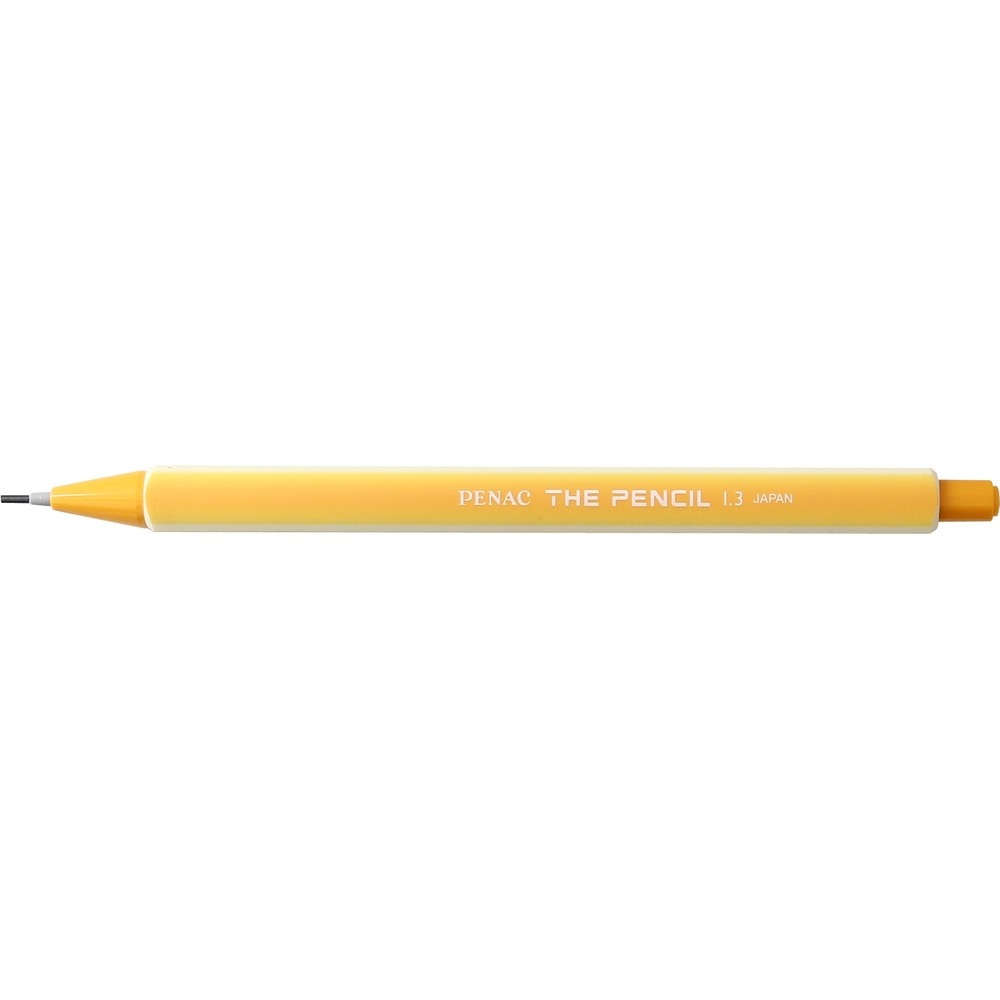 Creion mecanic PENAC The Pencil, rubber grip, 1.3mm, varf plastic, galben