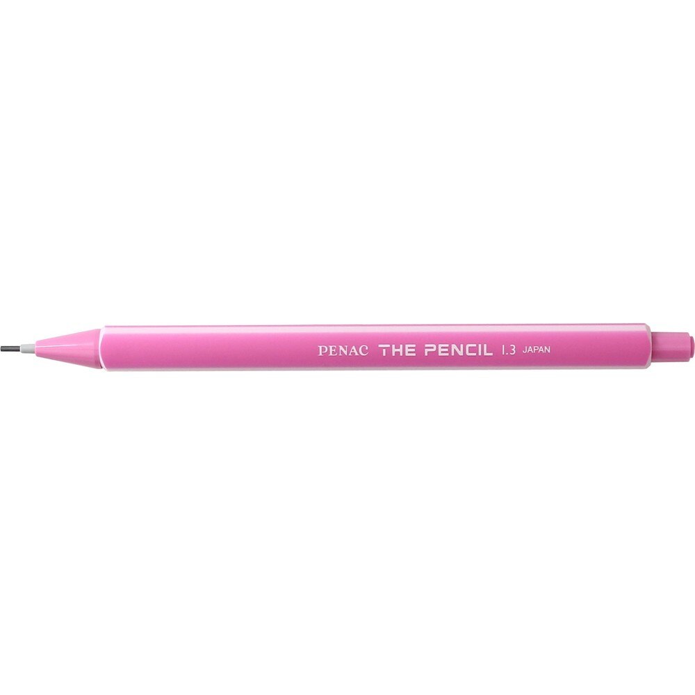 Creion mecanic PENAC The Pencil, rubber grip, 1.3mm, varf plastic, roz