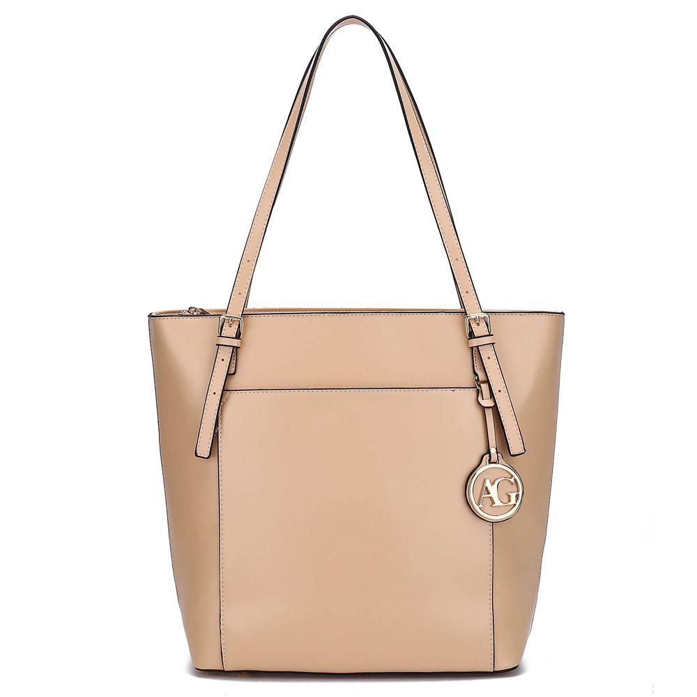 Geanta dama Justine, Bej