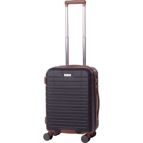 Troler Ella Icon Leaf, Gri-Inchis, 55 x 39 x 24