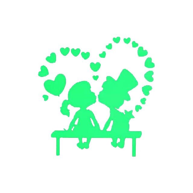 Sticker fosforescent Pupaciosii, pentru intrerupator sau priza, 10x10cm, culoare verde