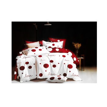 Set lenjerie de pat Secret Date din finet, Casa New Concept, 6 piese, pentru 2 persoane, multicolor, 250 x 238 cm Set lenjerie de pat Secret Date din finet, Casa New Concept, 6 piese, pentru 2 persoane, multicolor, 250 x 238 cm