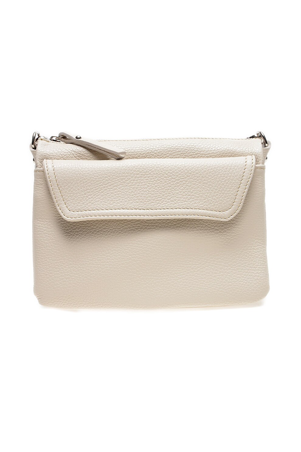 Isabella Rhea, Geanta de piele cu bareta de umar, Bej deschis