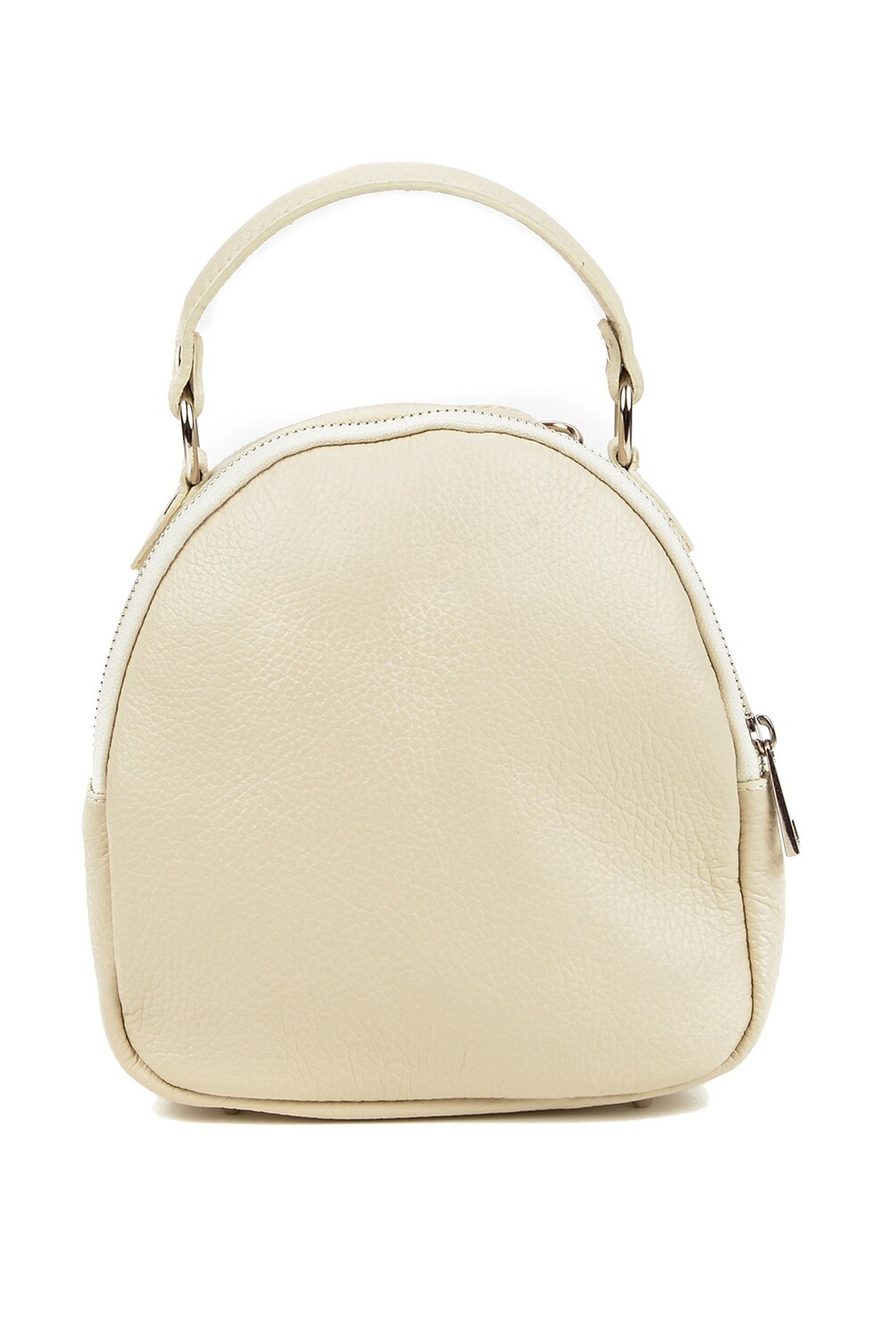 Isabella Rhea, Rucsac de piele cu bareta detasabila, Bej deschis