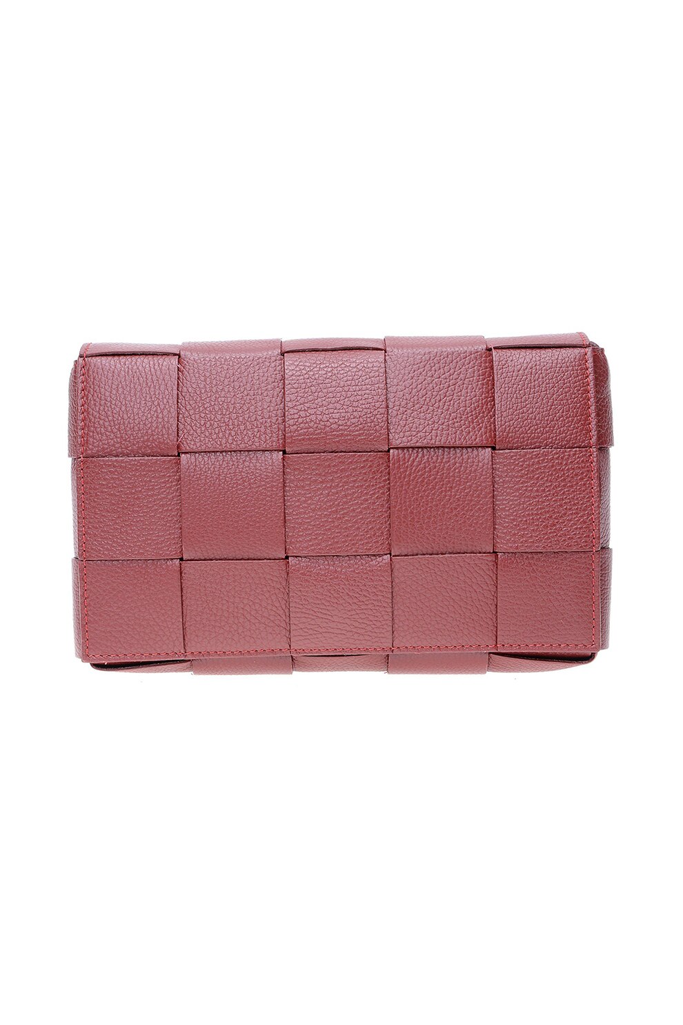 Isabella Rhea, Geanta crossbody de piele, Rosu inchis