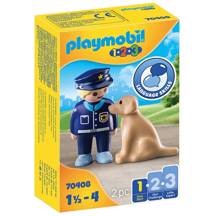 Playmobil 1.2.3 - Полицай с кученце