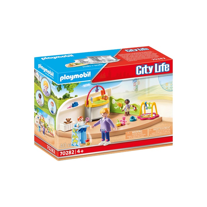 Playmobil City Life Preschool gyermekszoba készlet