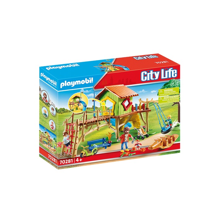 Playmobil City Life Preschool kalandpark játszótér készlet
